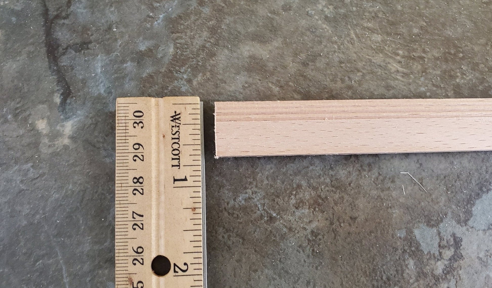 Dollhouse Miniatures Baseboard Trim Molding 11/16" x 18" long 1:6 Scale CLA77968 - Miniature Crush