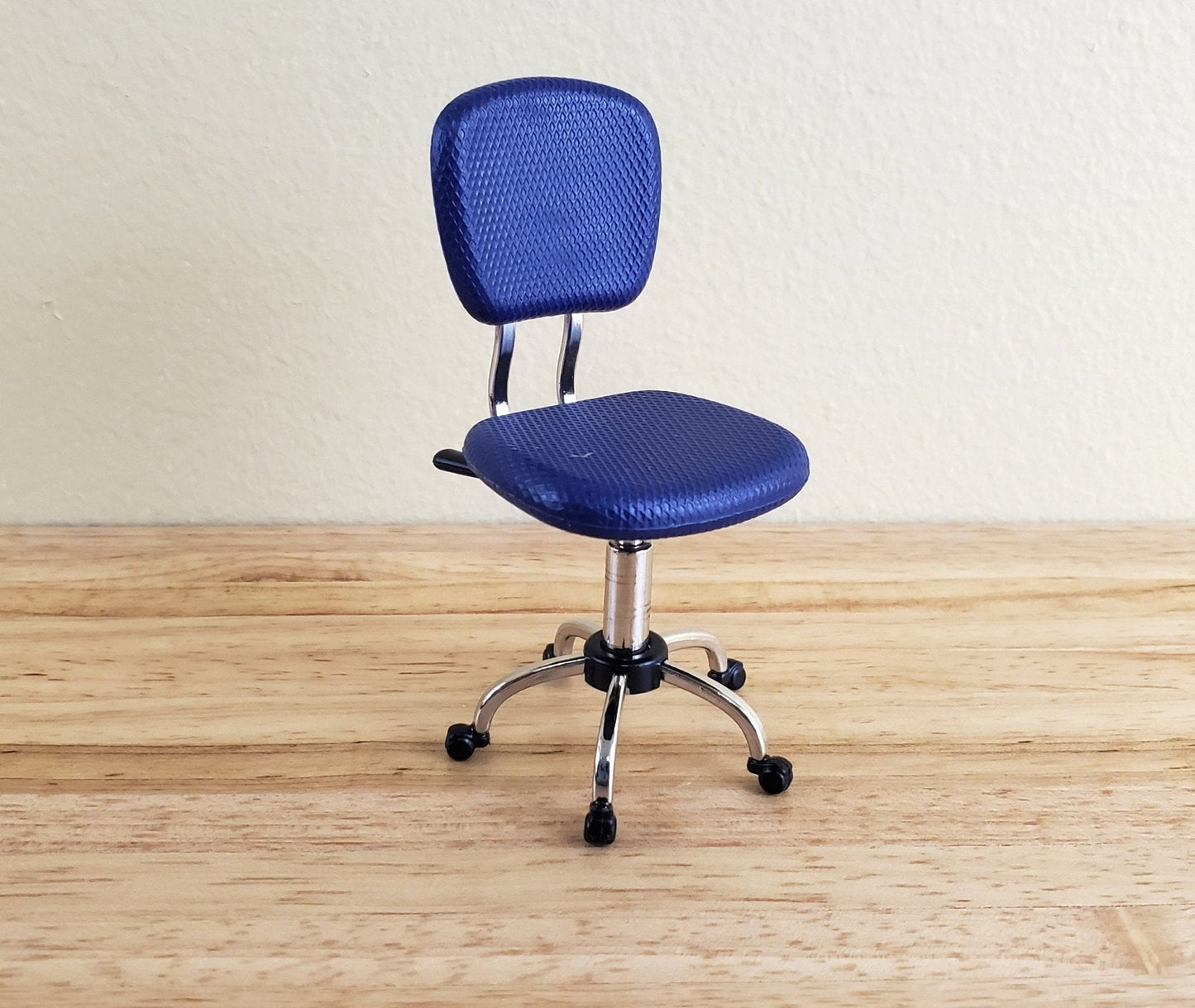 Dollhouse Miniatures Chair Modern Office Desk Purple/Blue 1:12 Scale Furniture - Miniature Crush