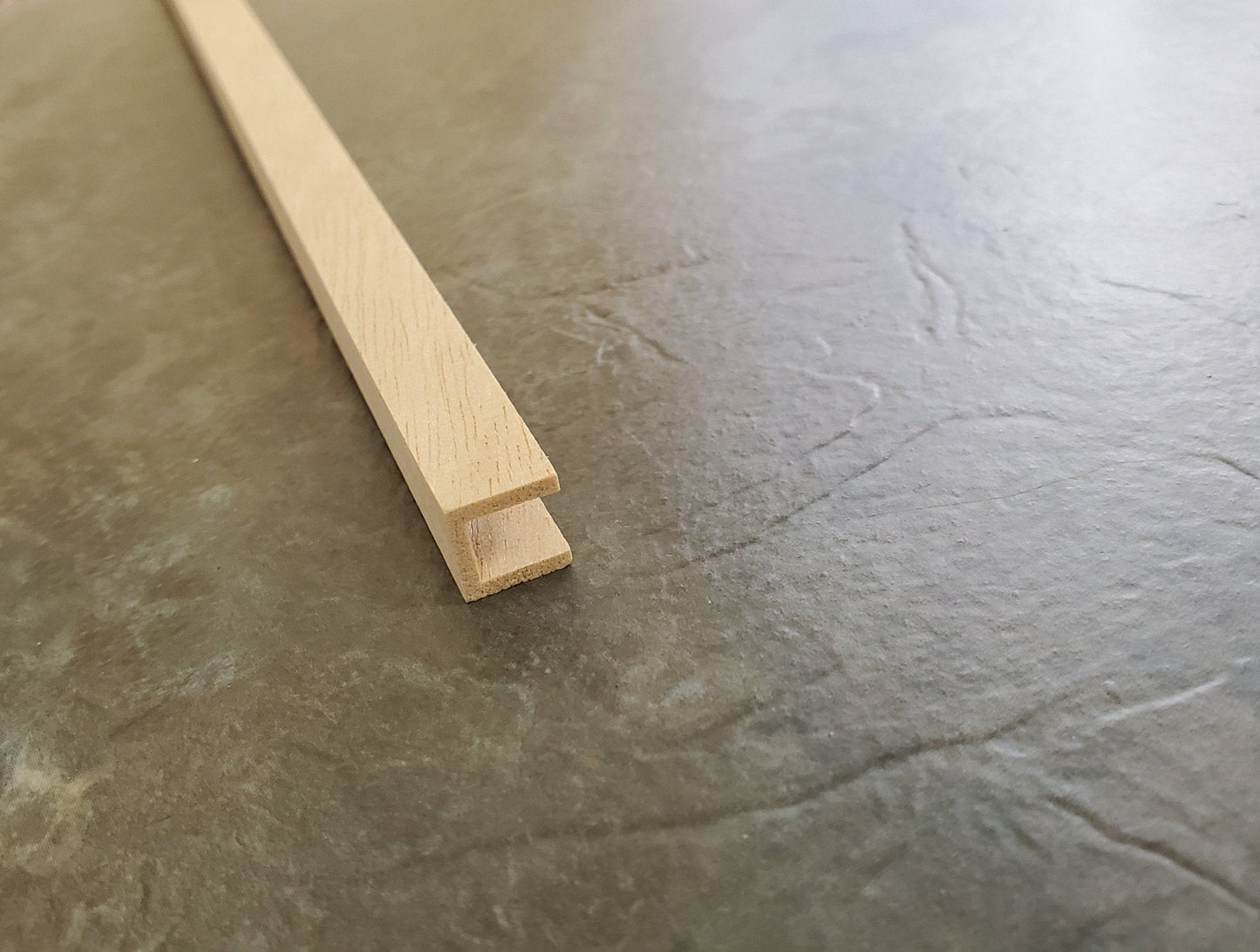 Dollhouse Miniatures Channel Molding Trim 3/8" x 3/8" x 18" long 1:12 Scale HW7067 - Miniature Crush