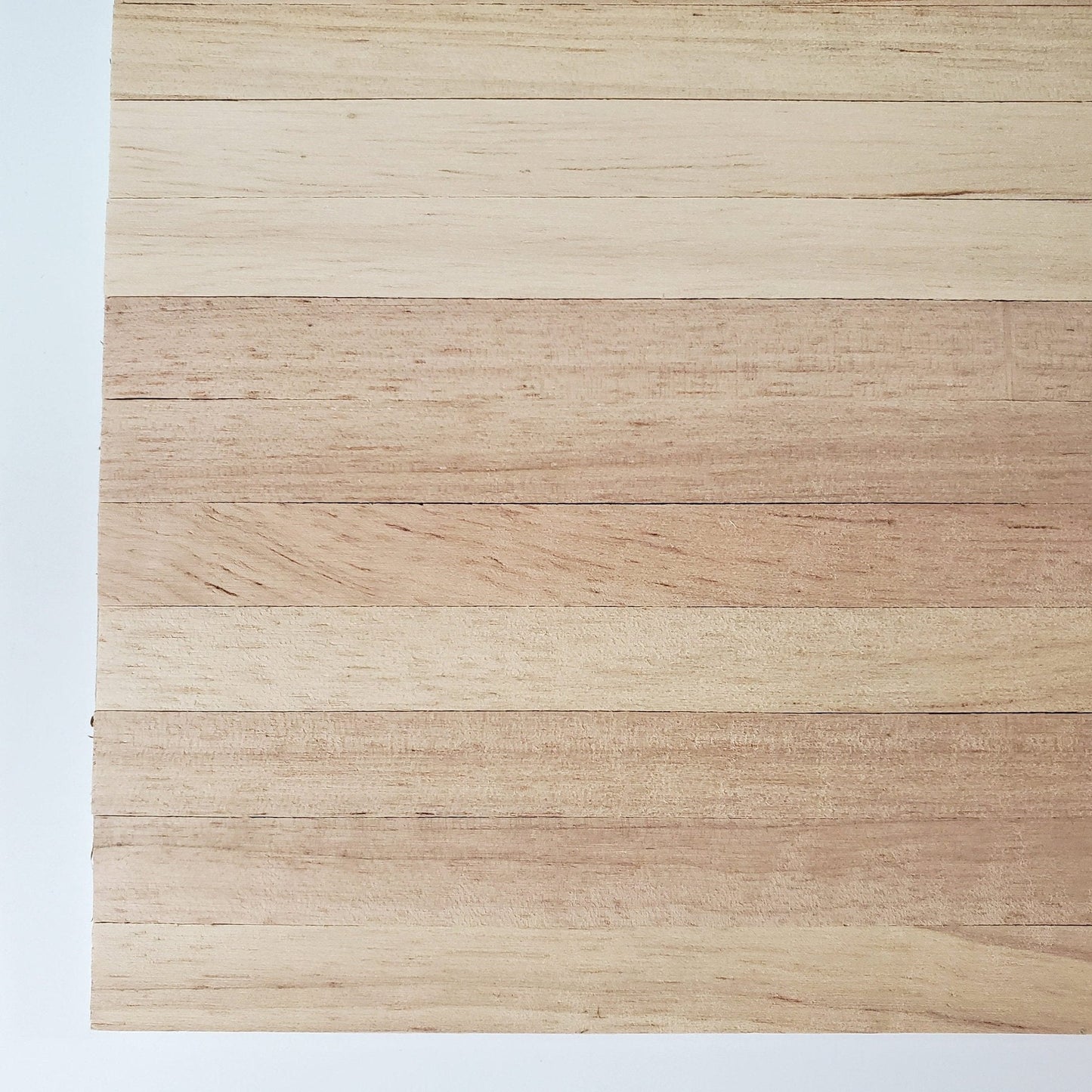 Dollhouse Natural Wood Flooring Wide Planks Peel & Stick 18" x 12" Miniatures - Miniature Crush