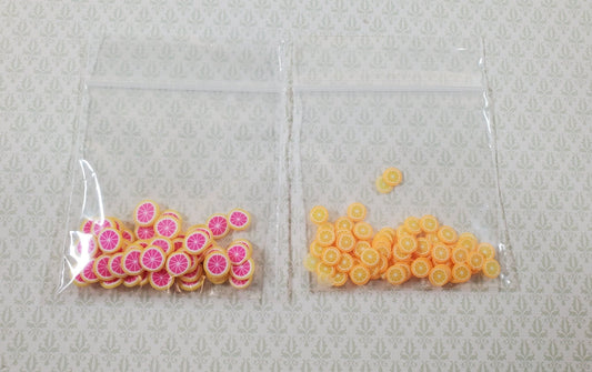 Dollhouse Oranges and Grapefruits Round Slices 1:12 Scale Miniature Kitchen Food - Miniature Crush