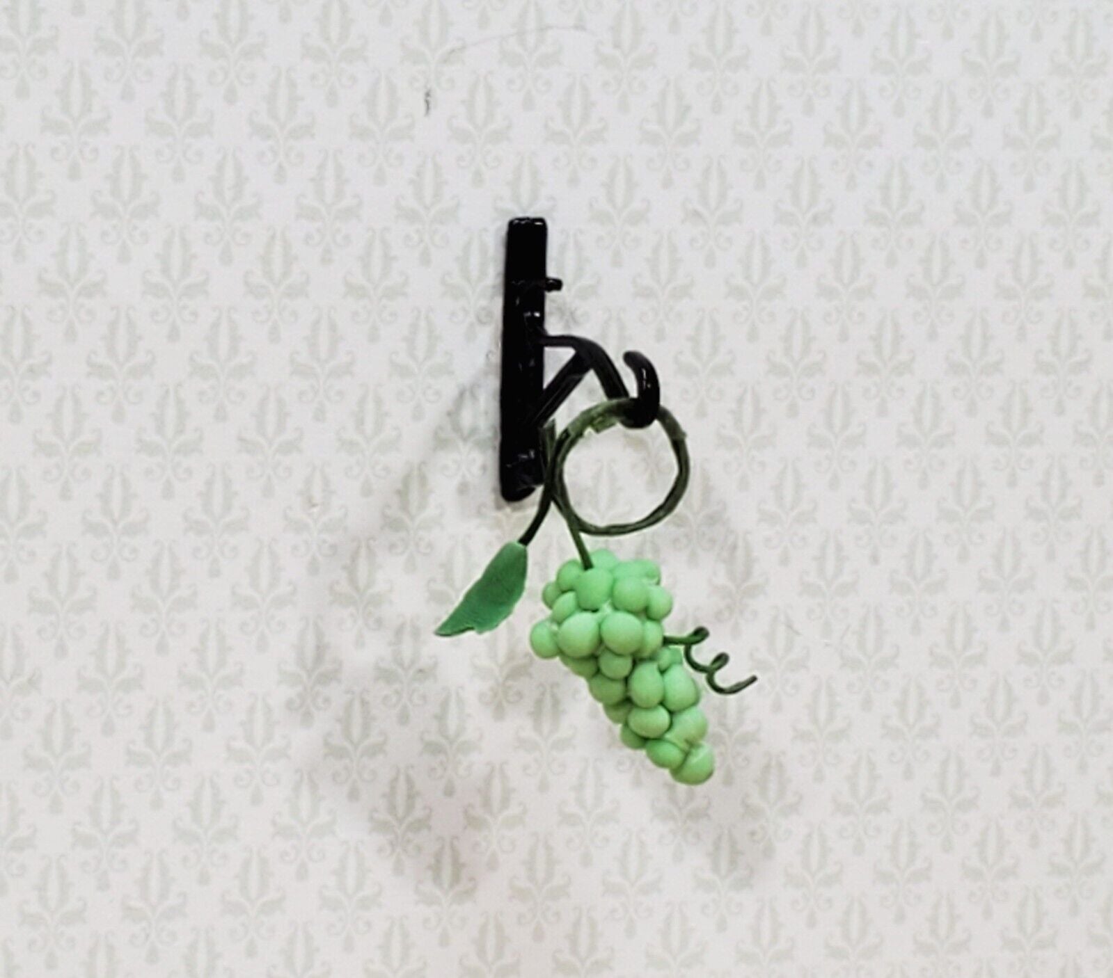 Dollhouse Plant Hanger Wall Hook Black Metal 1:12 Scale Miniature Island Crafts - Miniature Crush