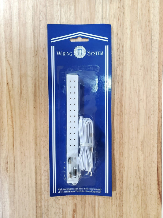 Dollhouse Power Strip with Fuse & Switch 12 Plugs Wiring System for Plug In Lights - Miniature Crush