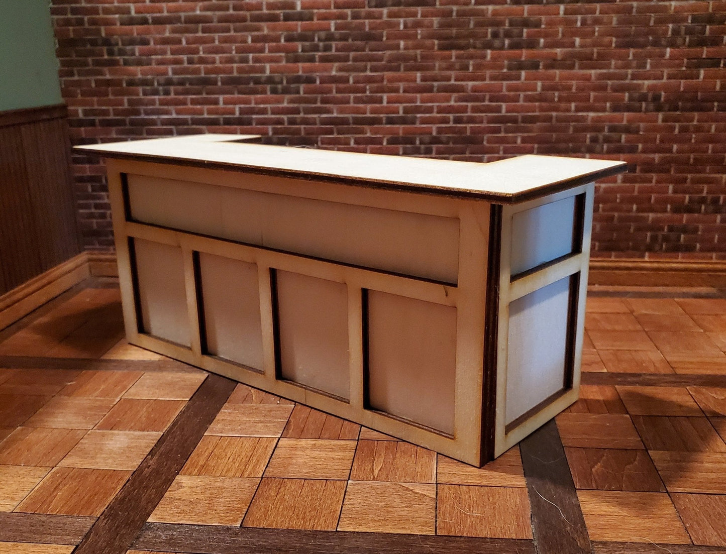 Dollhouse Pub Bar DIY KIT Wood Large Tudor or Irish 1:12 Scale Miniature - Miniature Crush