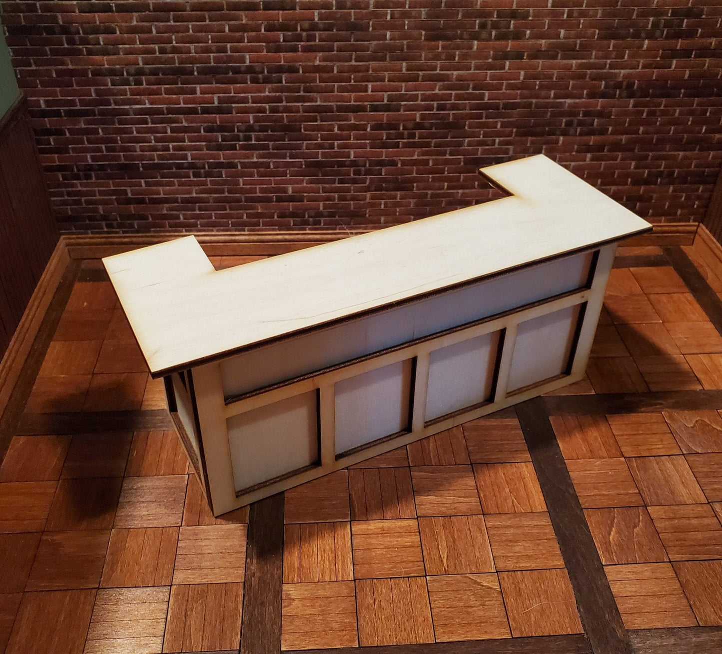 Dollhouse Pub Bar DIY KIT Wood Large Tudor or Irish 1:12 Scale Miniature - Miniature Crush