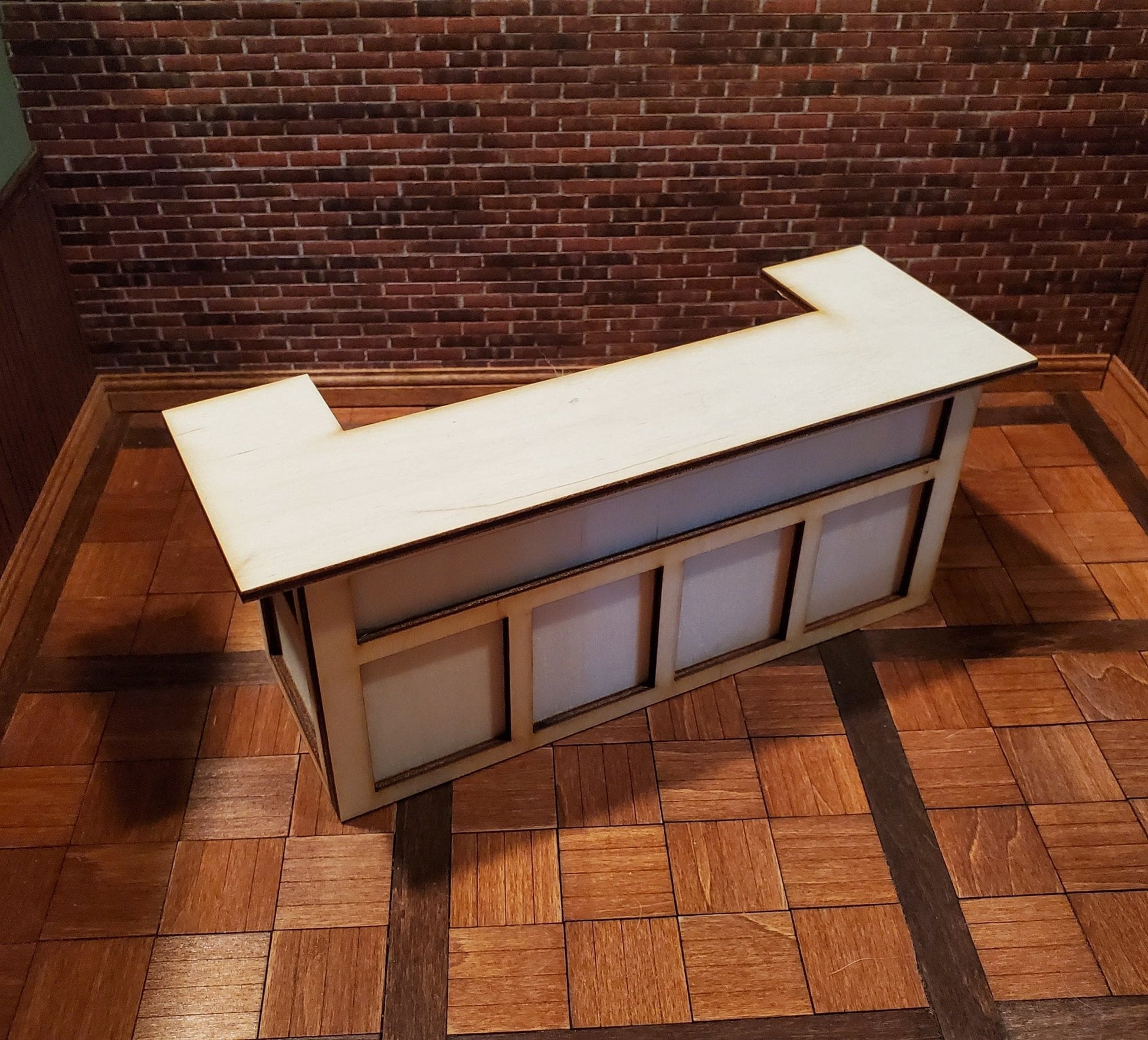 Dollhouse Pub Bar DIY KIT Wood Large Tudor or Irish 1:12 Scale Miniature - Miniature Crush