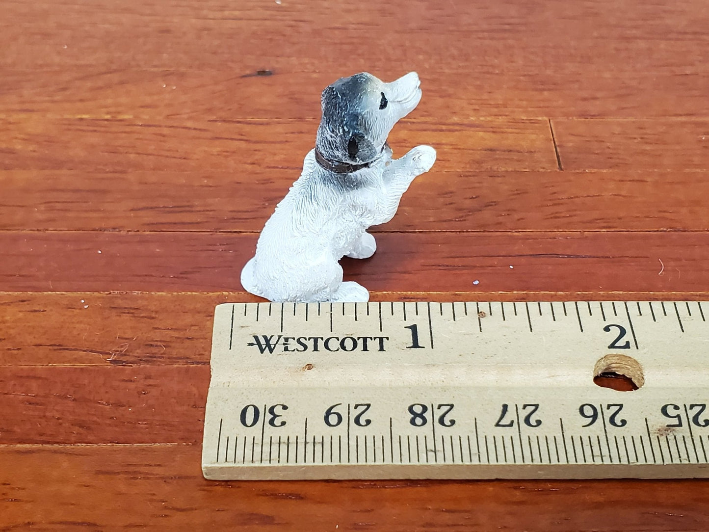 Dollhouse Puppy Dog Jack Russel Terrier "Shake" 1:12 Scale Miniature Pet Cast Resin - Miniature Crush