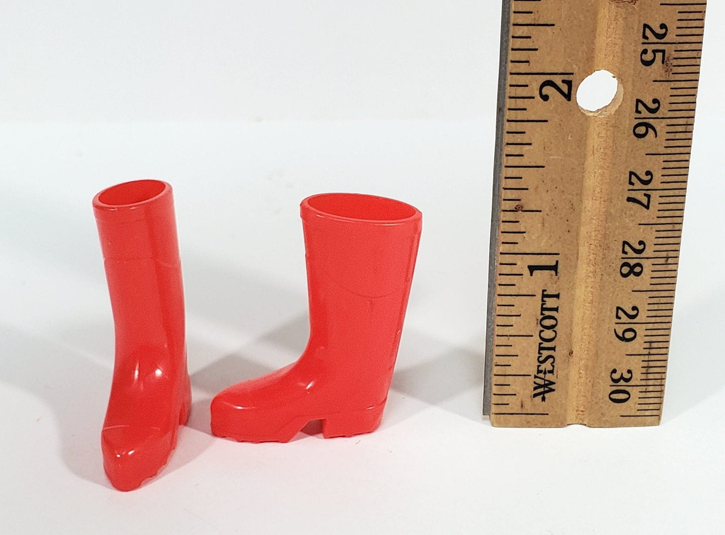 Dollhouse Rain Boots Rubber Wellies Red Large 1:12 Scale Miniature Decor - Miniature Crush