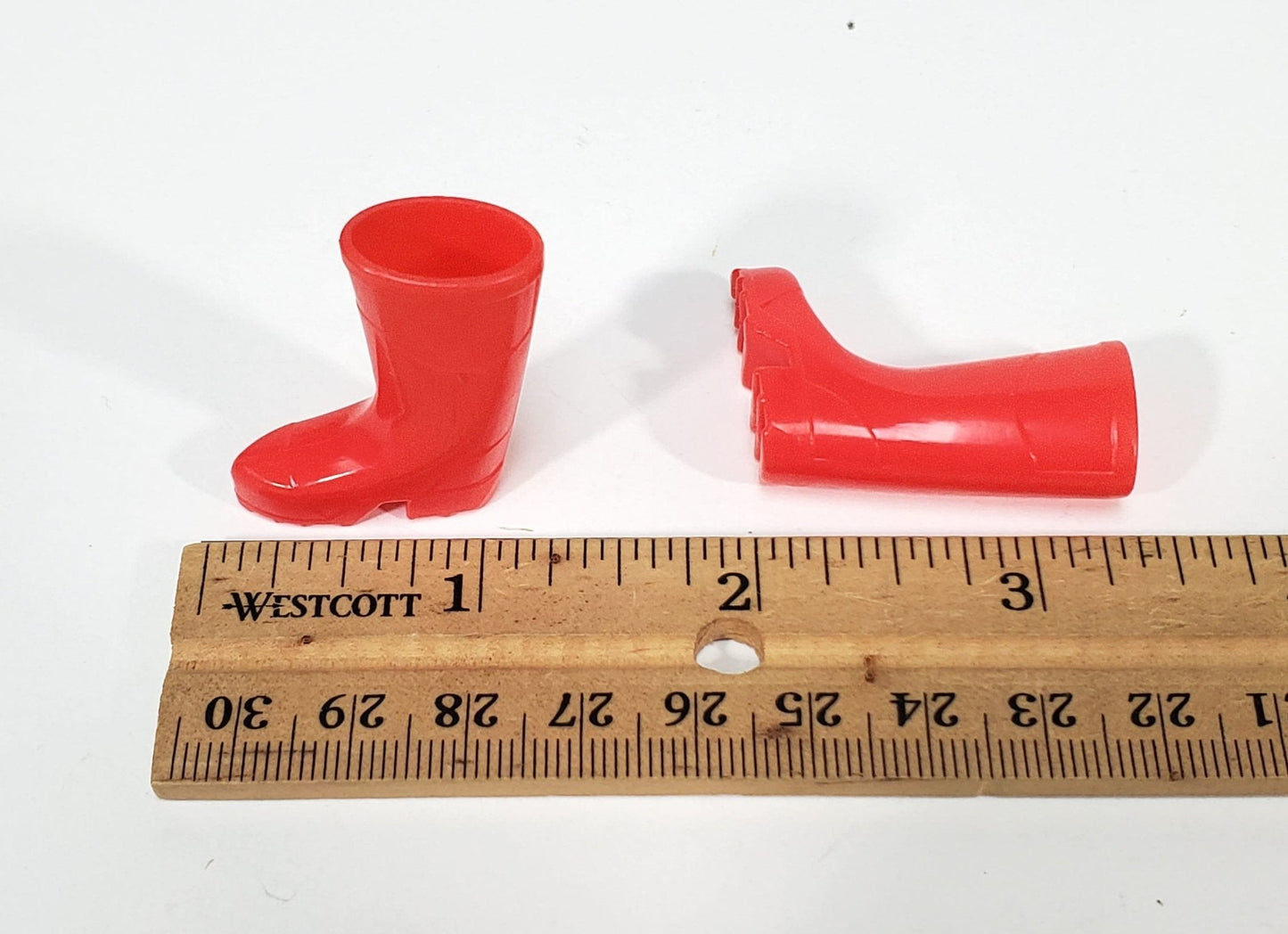 Dollhouse Rain Boots Rubber Wellies Red Large 1:12 Scale Miniature Decor - Miniature Crush