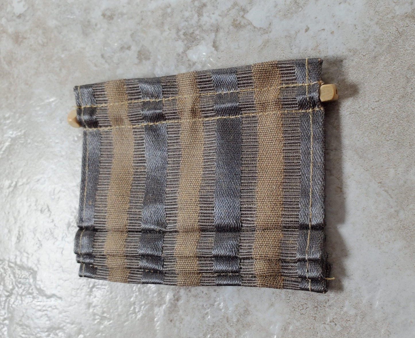 Dollhouse Roman Shade (Stationary) Brown 1:12 Scale Miniature Handmade - Miniature Crush
