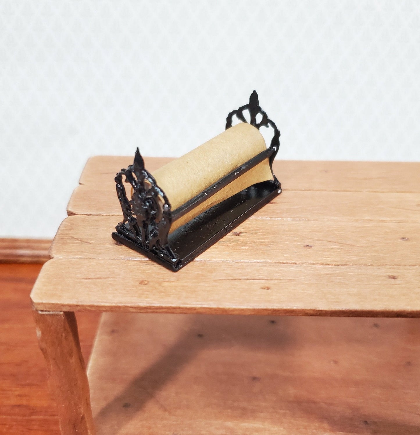Dollhouse Shop Paper Holder Metal Butcher Cheese Meat 1:12 Scale Accessory - Miniature Crush