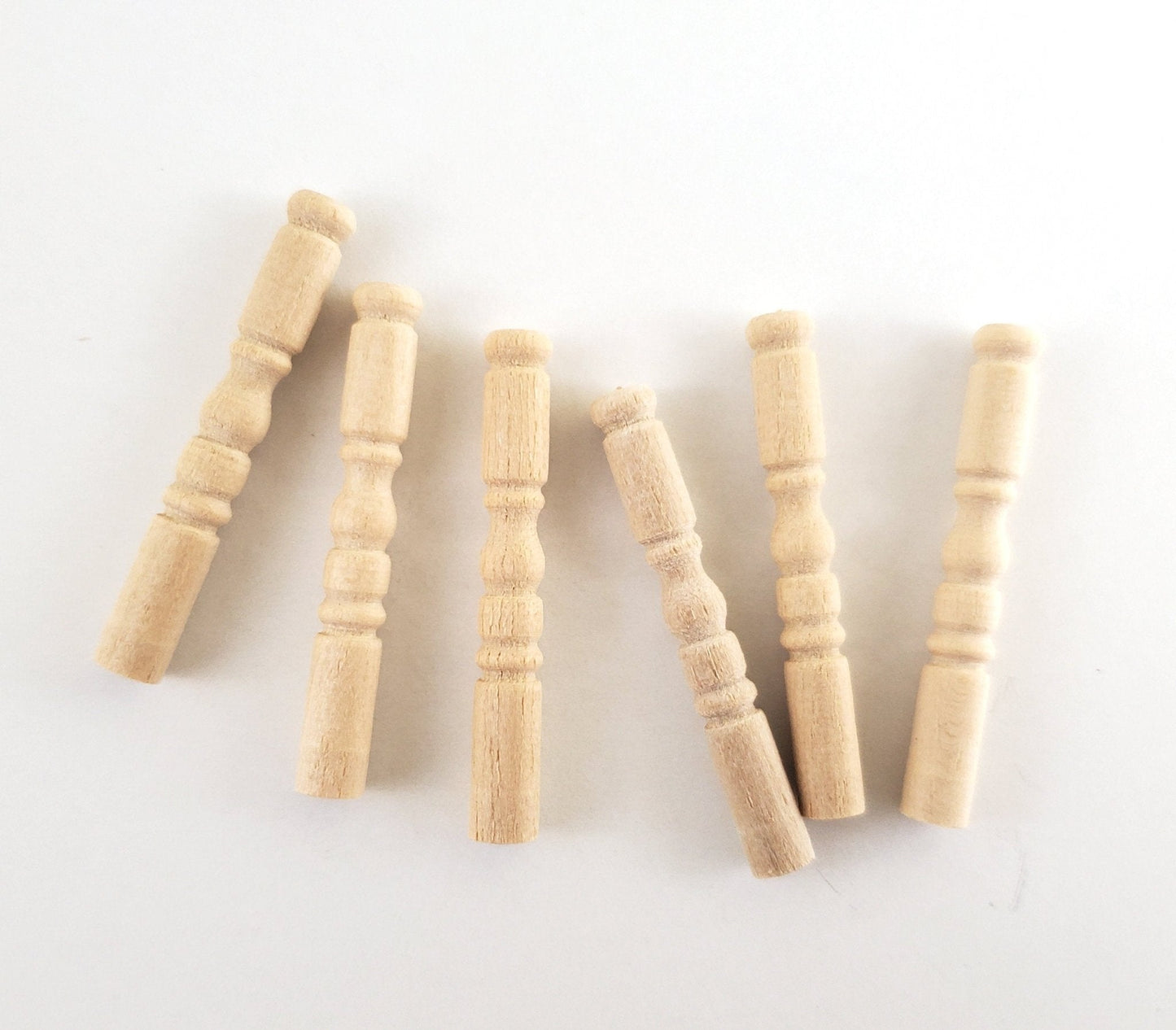 Dollhouse Short Table or Furniture Legs 6 Pieces 1 1/2" tall Houseworks 12018 - Miniature Crush