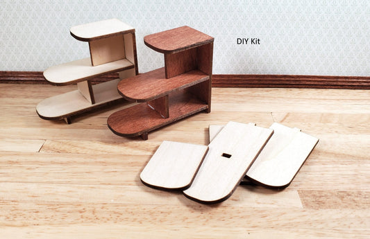 Dollhouse Side Table KIT Retro Mid Century Modern 1:12 Scale Miniature Furniture - Miniature Crush