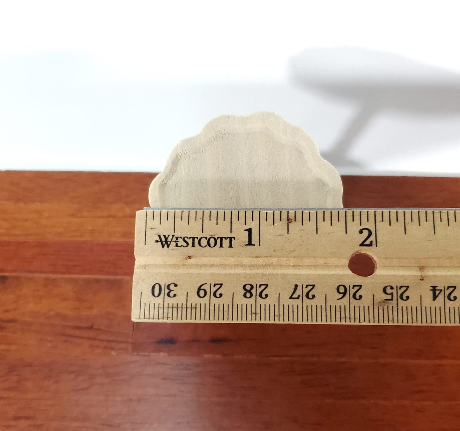 Dollhouse Side Table Pie Crust Style Unpainted 1:12 Scale Wood Furniture - Miniature Crush