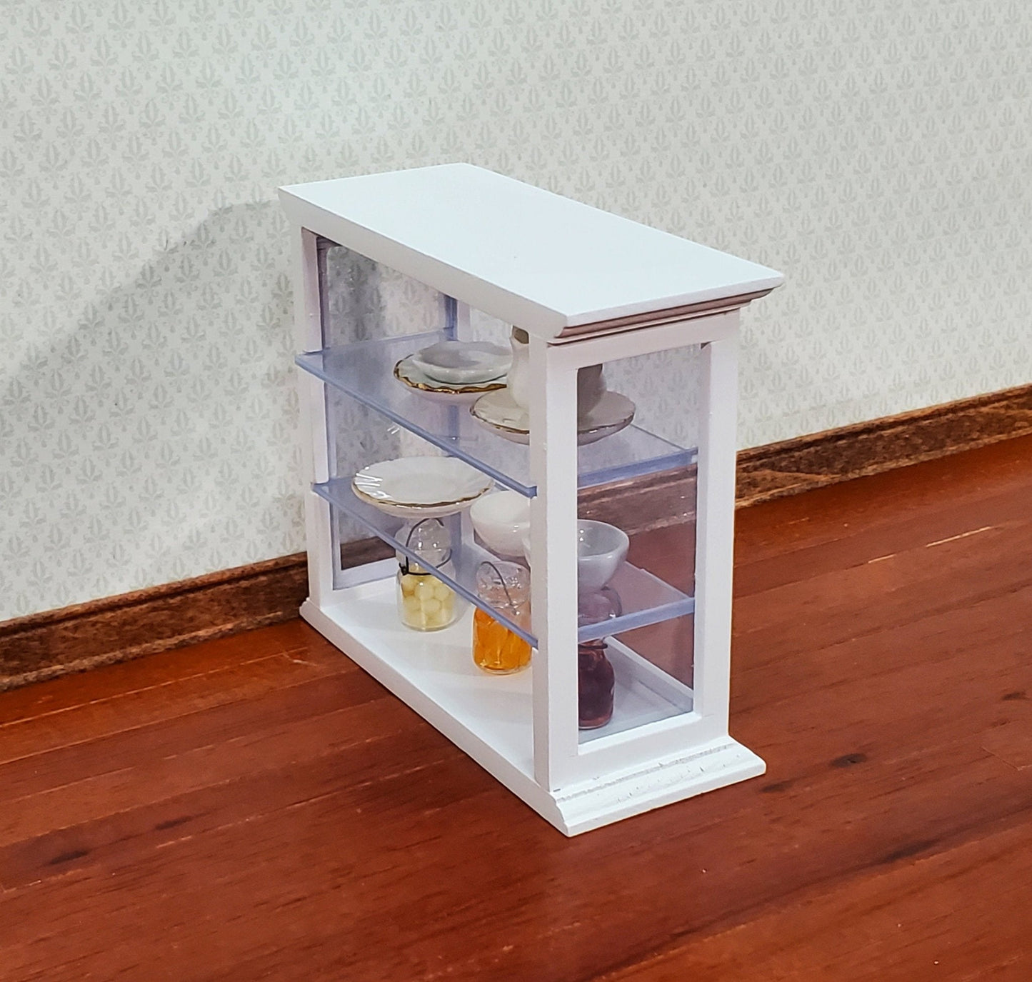 Dollhouse Tall Counter for Store or Shop Display Cabinet White 1:12 Scale Miniature Furniture - Miniature Crush