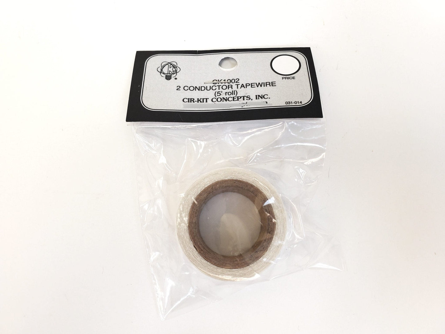 Dollhouse Tapewire 5' Feet Cir-Kit 1002 - 2 Conductor Tape Wire - Miniature Crush