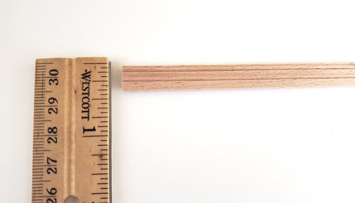 Dollhouse Thin Baseboard or Window Door Casing Trim 3/8" wide x 18" 1:12 Scale CLA77056 - Miniature Crush