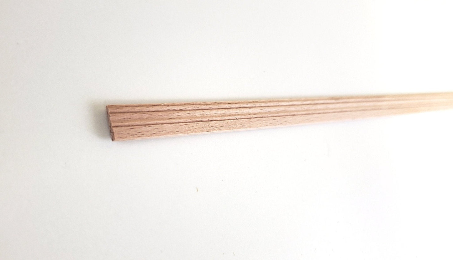 Dollhouse Thin Baseboard or Window Door Casing Trim 3/8" wide x 18" 1:12 Scale CLA77056 - Miniature Crush