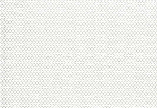 Dollhouse Tile Wallpaper or Flooring Trellis White Gray 1:12 Scale Itsy Bitsy Miniature - Miniature Crush