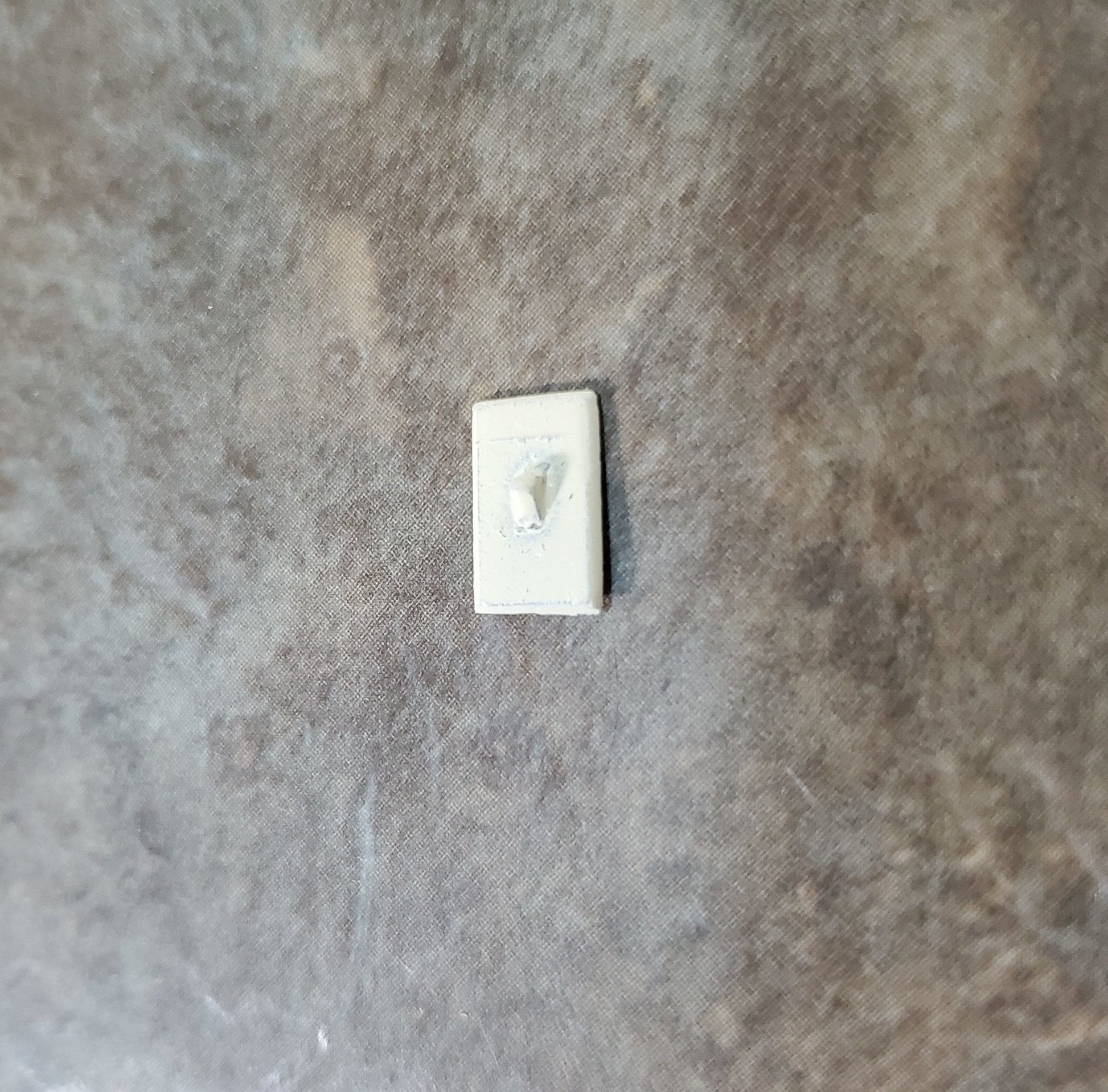 Dollhouse Tiny Light Switch Metal 1:12 Scale Modern Miniatures - Miniature Crush