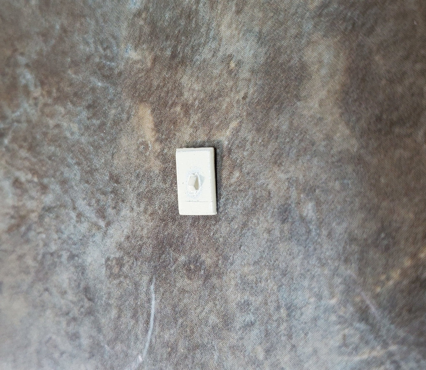 Dollhouse Tiny Light Switch Metal 1:12 Scale Modern Miniatures - Miniature Crush
