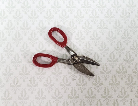 Dollhouse Tiny Tin Snips Shears Painted Metal Miniature Accessories Tools - Miniature Crush