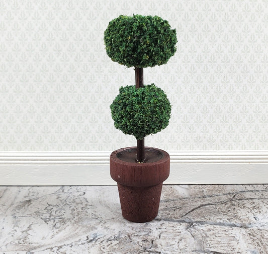 Dollhouse Topiary Plant Potted Bush 1:12 Scale Miniature Garden Handmade - Miniature Crush