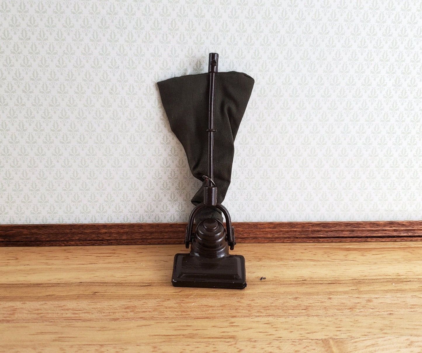 Dollhouse Vacuum Upright Bag Vintage 1930s Style Metal 1:12 Scale Miniature - Miniature Crush
