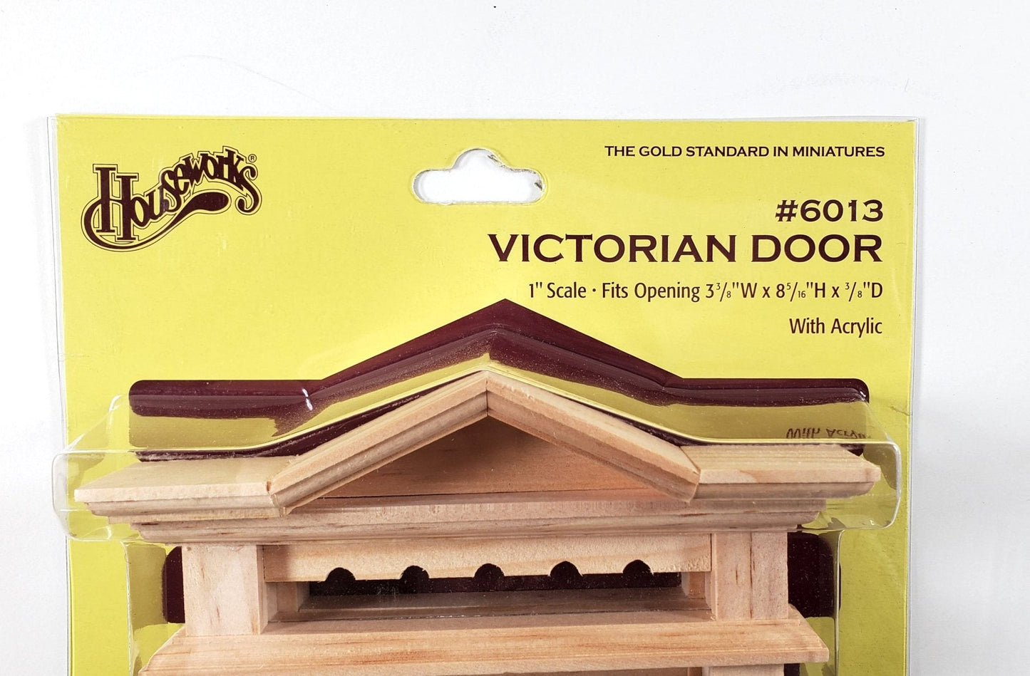 Dollhouse Victorian Door Exterior 6 Panel 1:12 Scale Miniature Houseworks #6013 - Miniature Crush