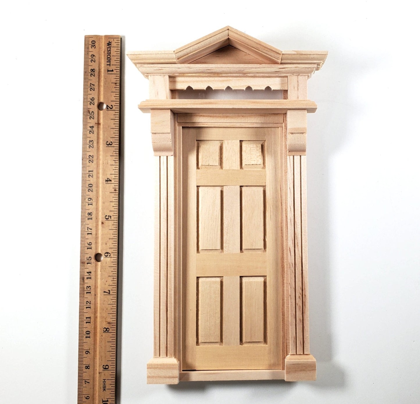 Dollhouse Victorian Door Exterior 6 Panel 1:12 Scale Miniature Houseworks #6013 - Miniature Crush