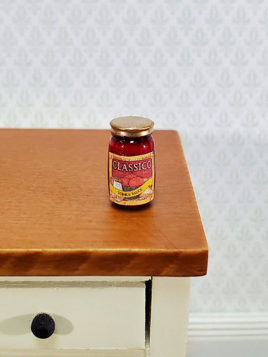 Dollhouse Vodka Pasta Sauce Classico Jar 1:12 Scale Modern Miniature Kitchen Food - Miniature Crush