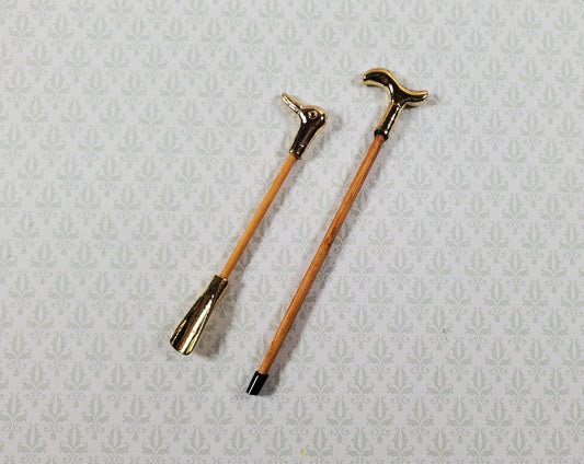 Dollhouse Walking Cane & Duck Head Shoe Horn 1:12 Scale Miniature Accessories - Miniature Crush