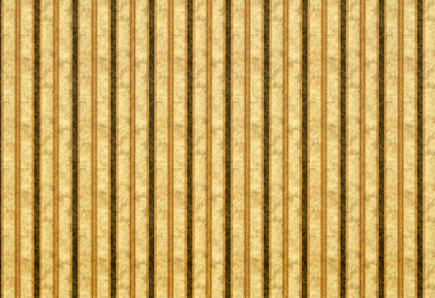 Dollhouse Wallpaper Striped Black Gold Brown 1:12 Scale Itsy Bitsy Miniatures - Miniature Crush