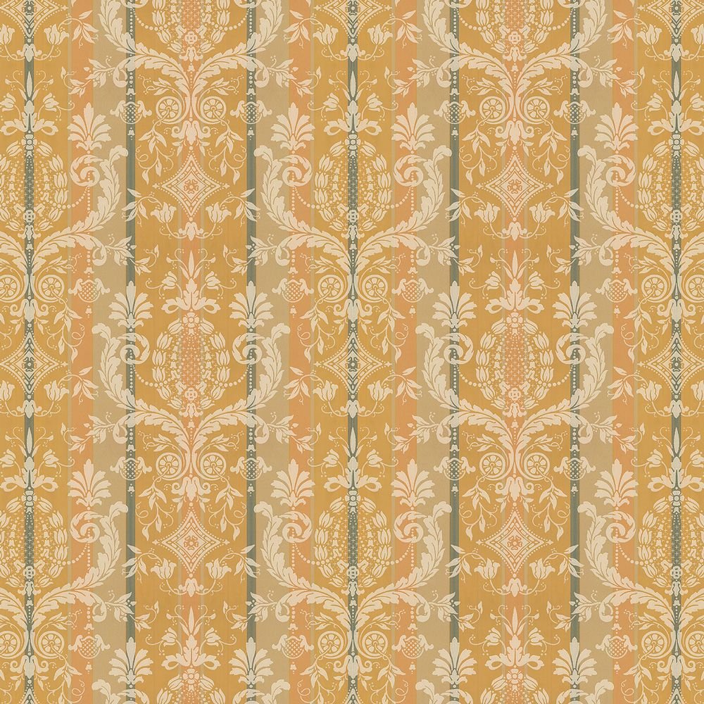 Dollhouse Wallpaper Vintage Cheltenham Damask Bradbury & Bradbury 1:12 Scale - Miniature Crush