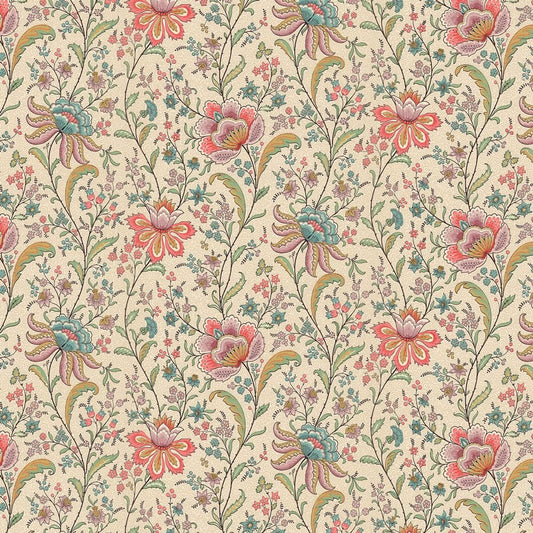 Dollhouse Wallpaper Vintage Floral Fantasy Bradbury & Bradbury 1:12 Scale - Miniature Crush
