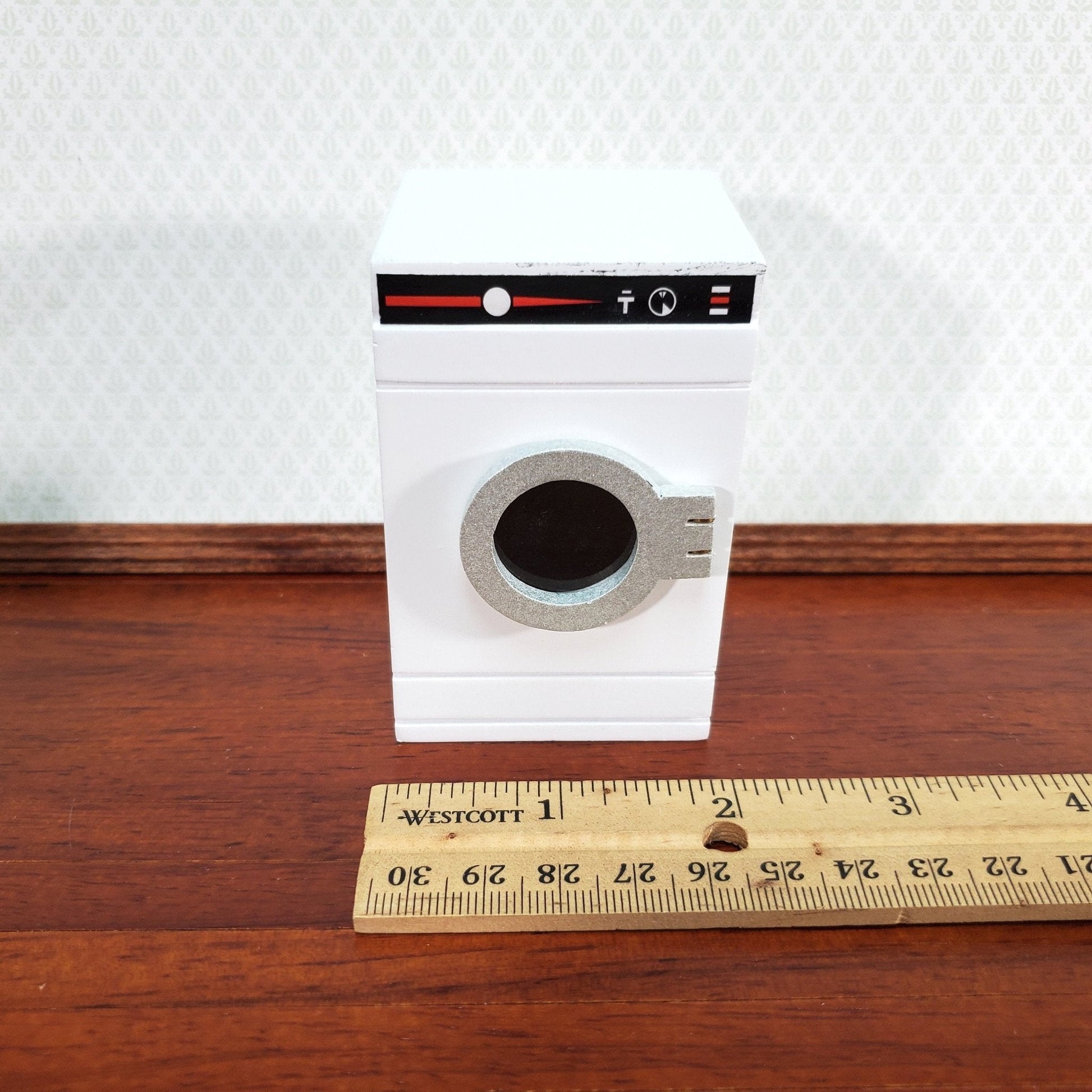 Dollhouse Washing Machine or Dryer in WHITE Modern Front Load 1:12 Scale Furniture - Miniature Crush