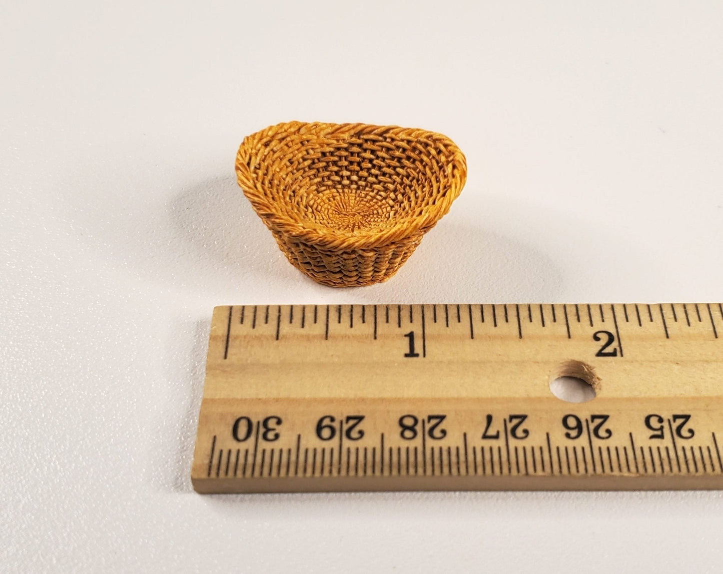 Dollhouse Wicker Style Basket Fruit Bowl 1:12 Scale Miniature Decor Accessories - Miniature Crush