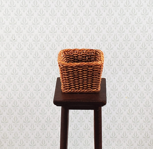 Dollhouse Wicker Style Basket Square 1:12 Scale Miniature Decor Accessories - Miniature Crush