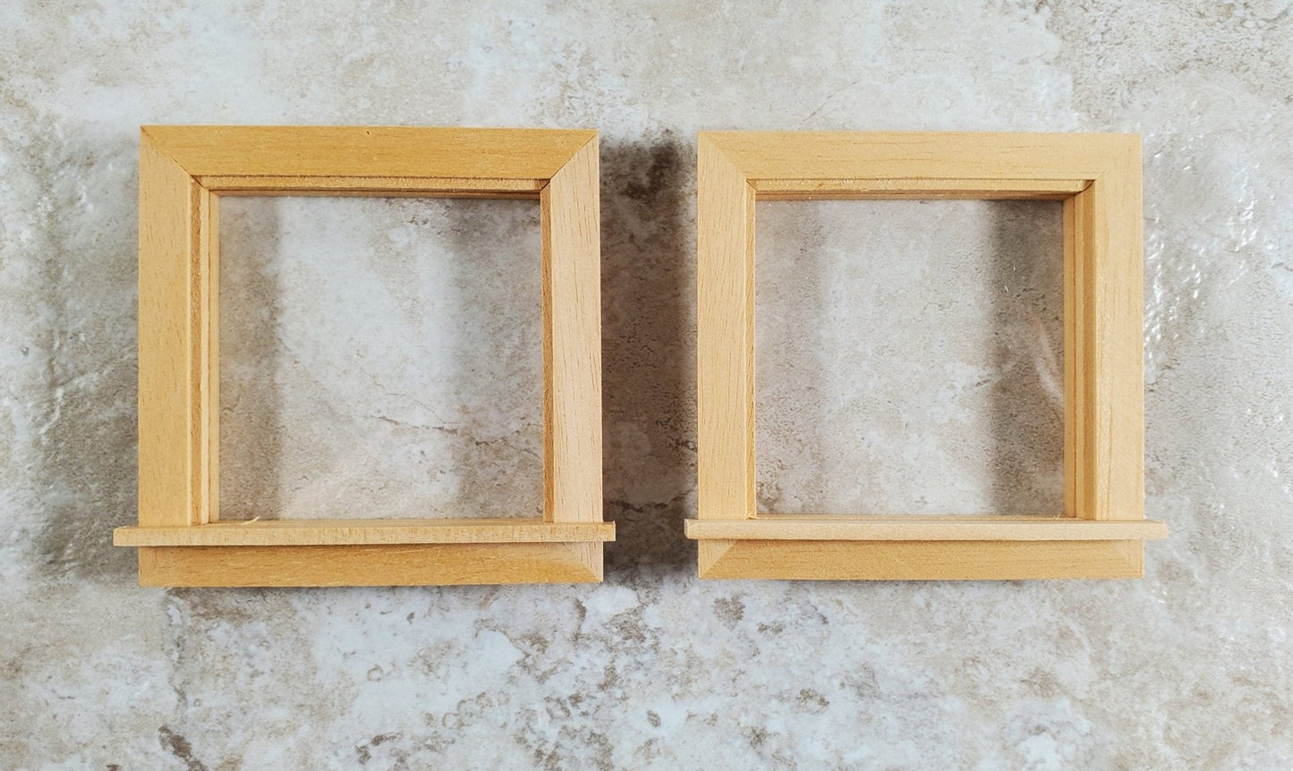 Dollhouse Window Single Square for Dormer Set of Two 1:12 Scale Houseworks 5056 - Miniature Crush