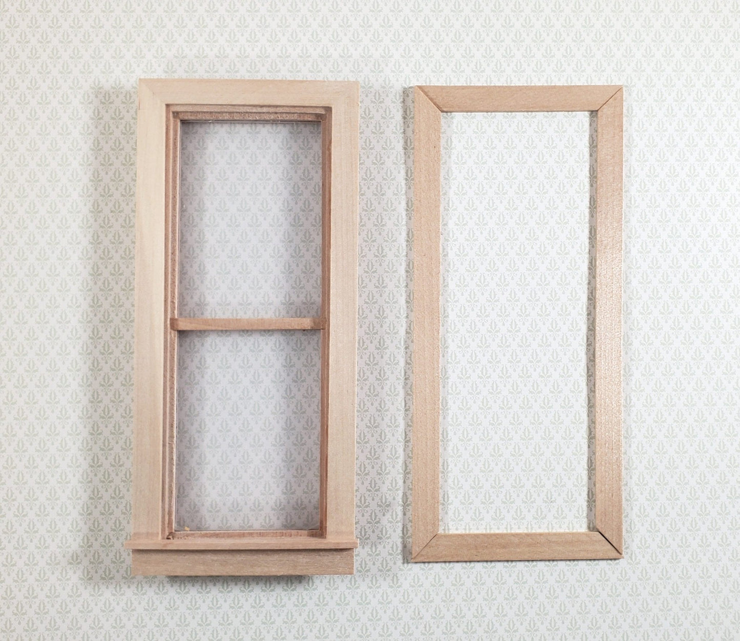Dollhouse Window Tall Narrow Slim with Casing Trim 1:12 Scale Miniature CLA70118 - Miniature Crush