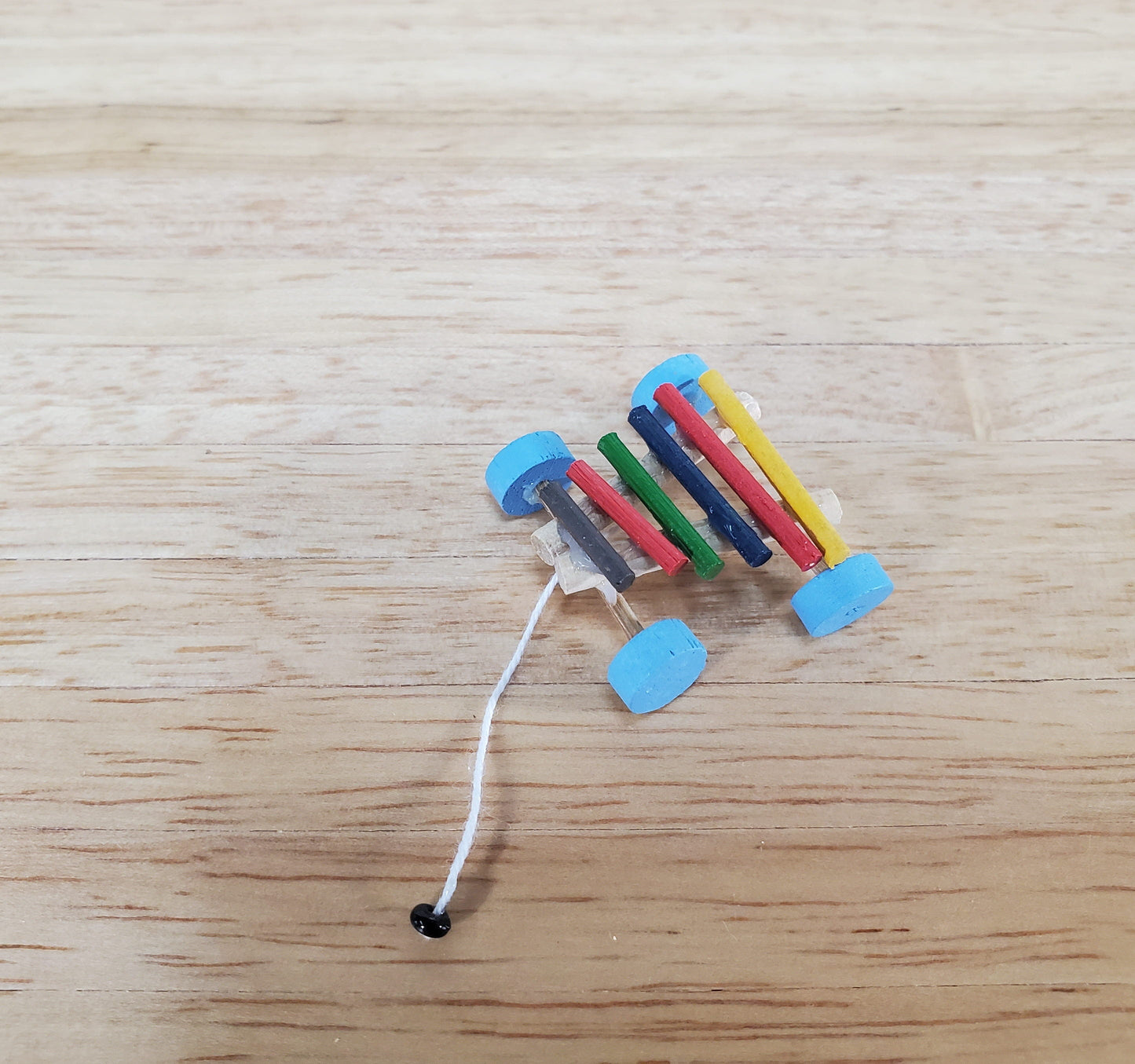 Dollhouse Xylophone Pull Toy Wood 1:12 Scale Miniature Nursery