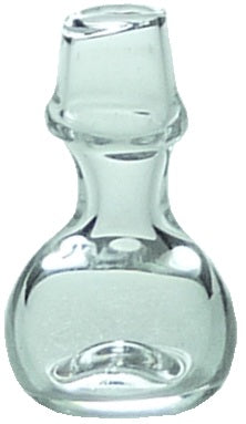 Dollhouse Small Clear Glass Onion Jar or Vase 1:12 Scale Miniature