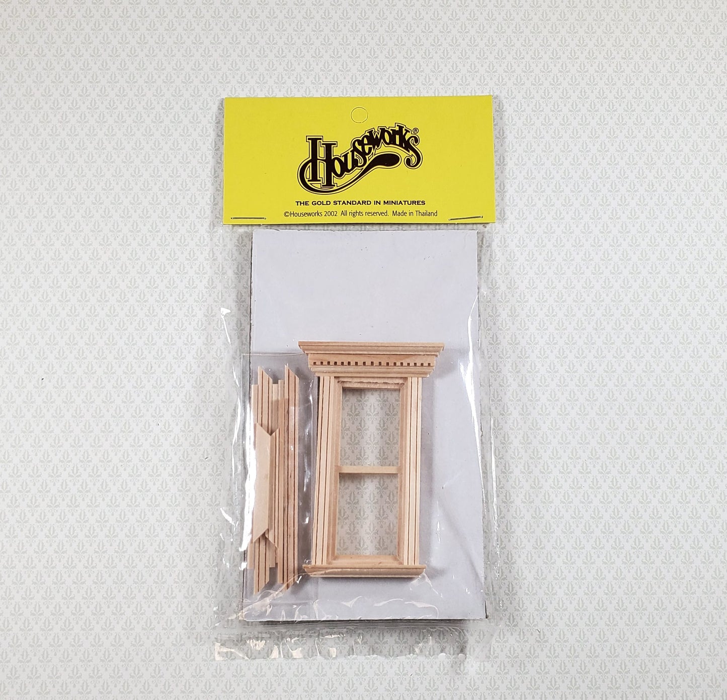 Dollhouse HALF SCALE 1:24 Window Yorktown Interior Trim Wood H5051 Houseworks
