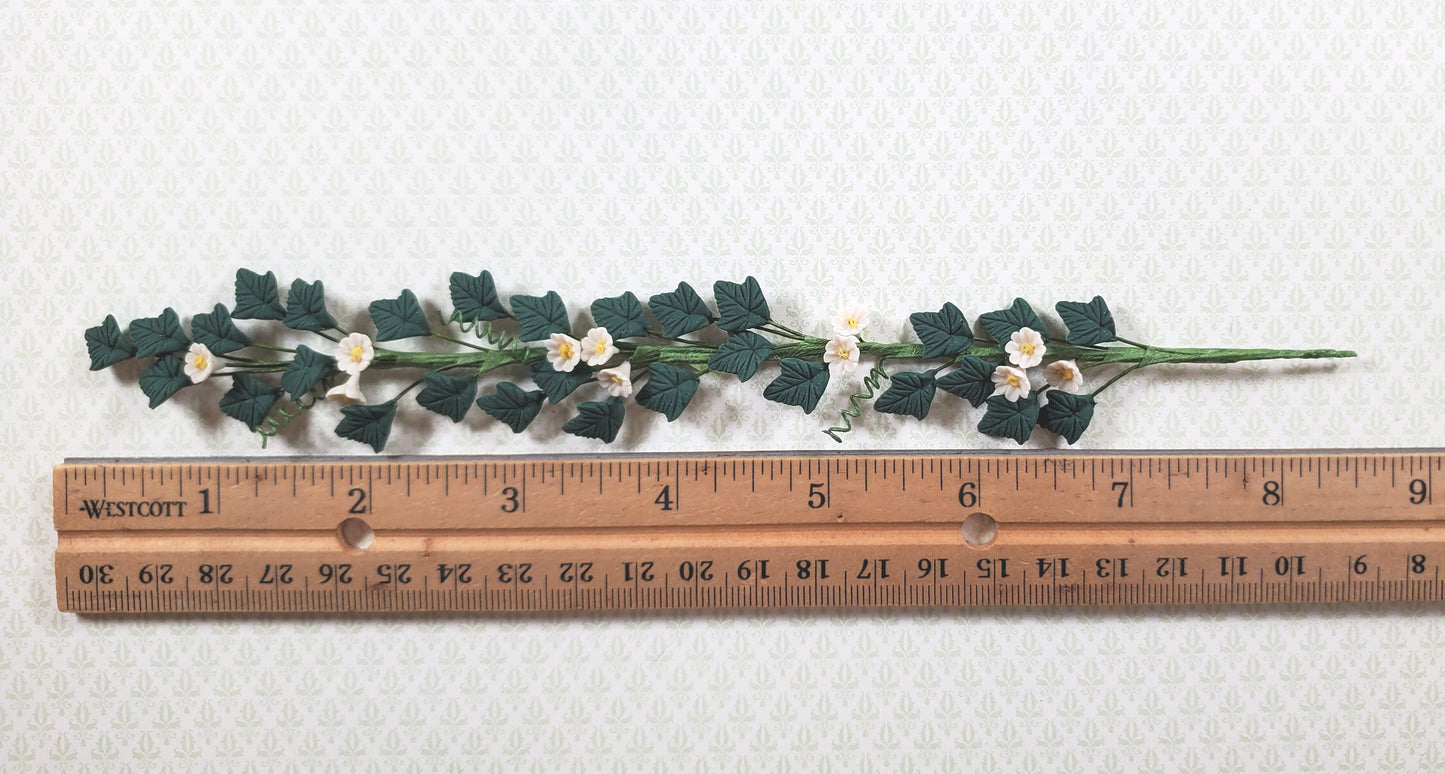 Dollhouse Trailing White Nightshade Vine 1:12 Scale Miniature Garden Plant
