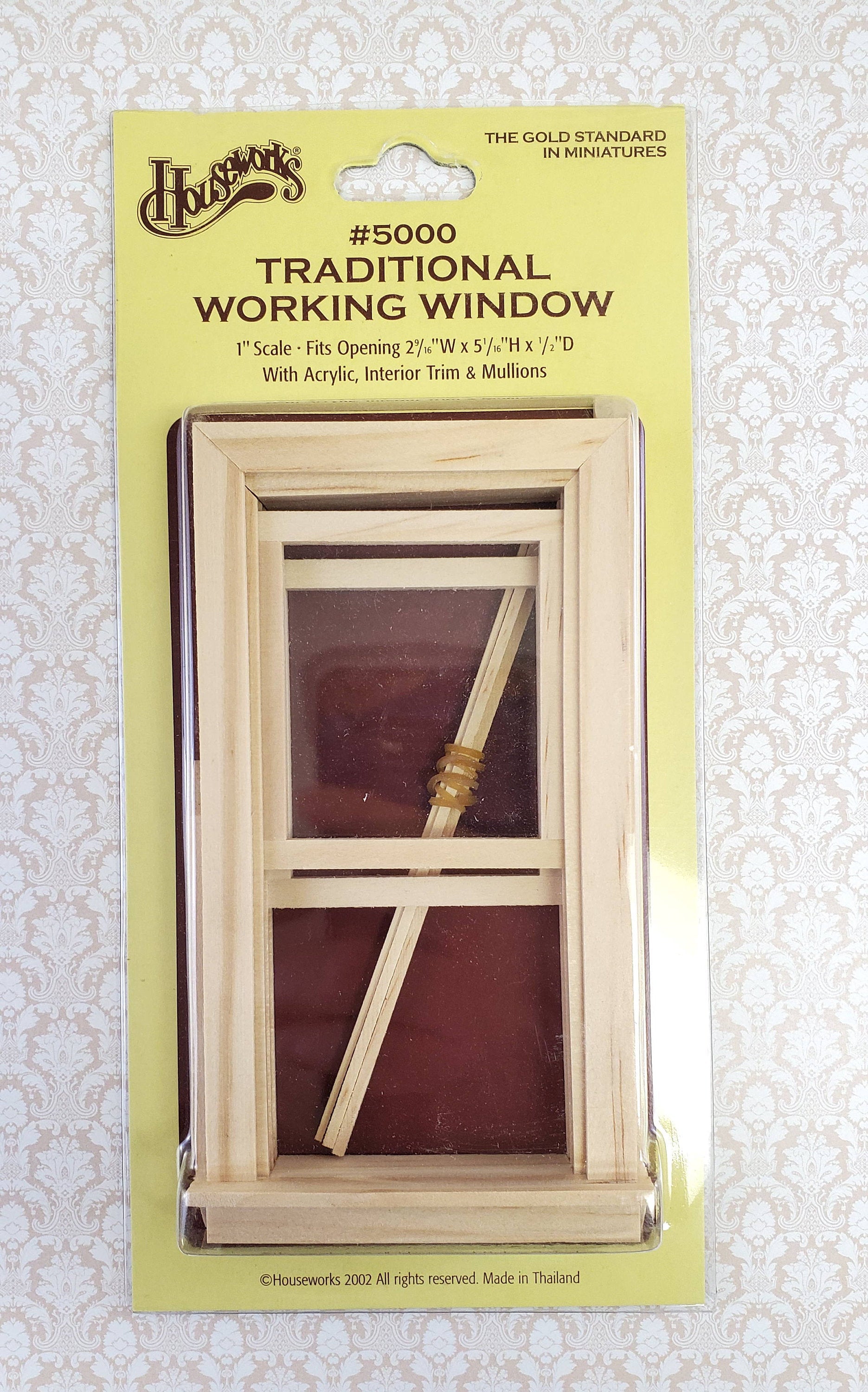 Dollhouse Miniature Window Traditional Working 1:12 Scale Houseworks #5000