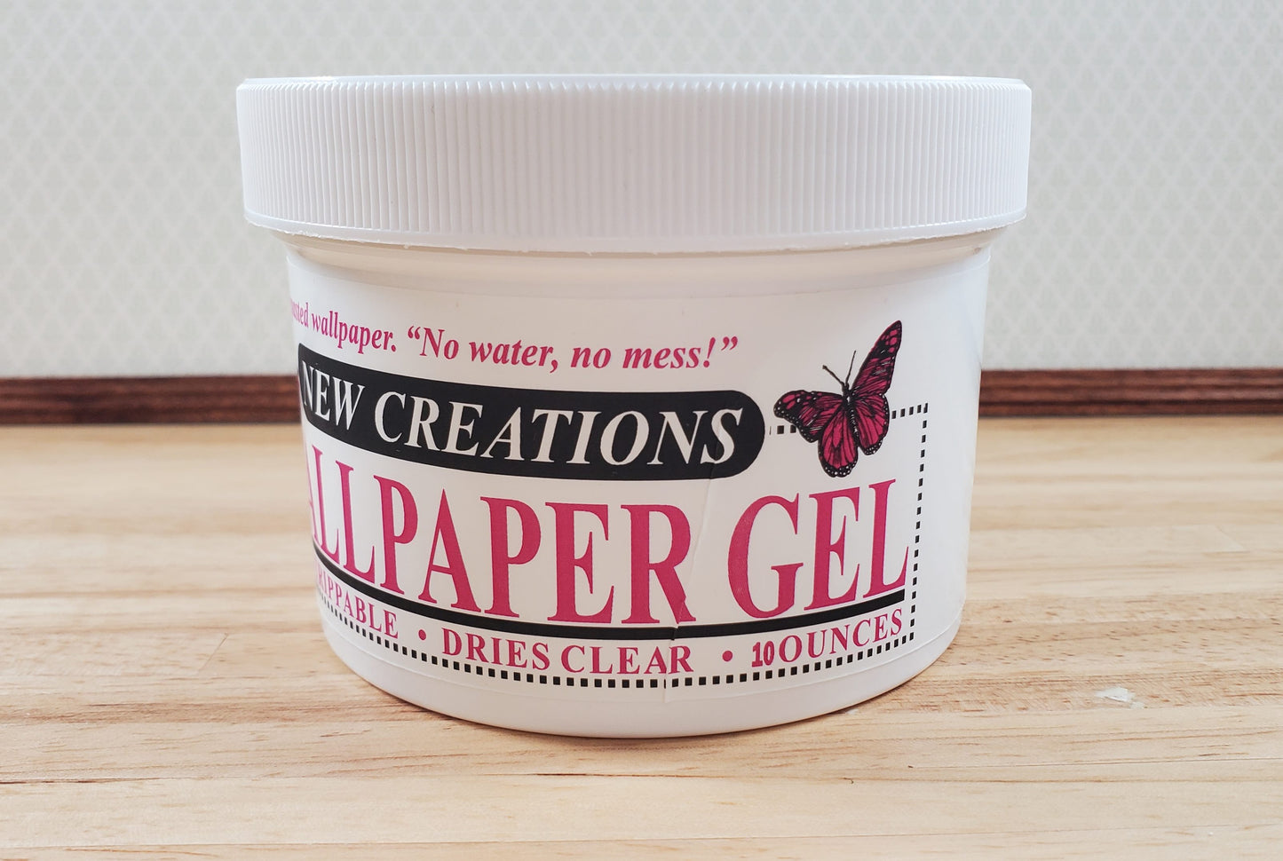 New Creations Dollhouse Wallpaper Paste Gel 10 oz Dries Clear