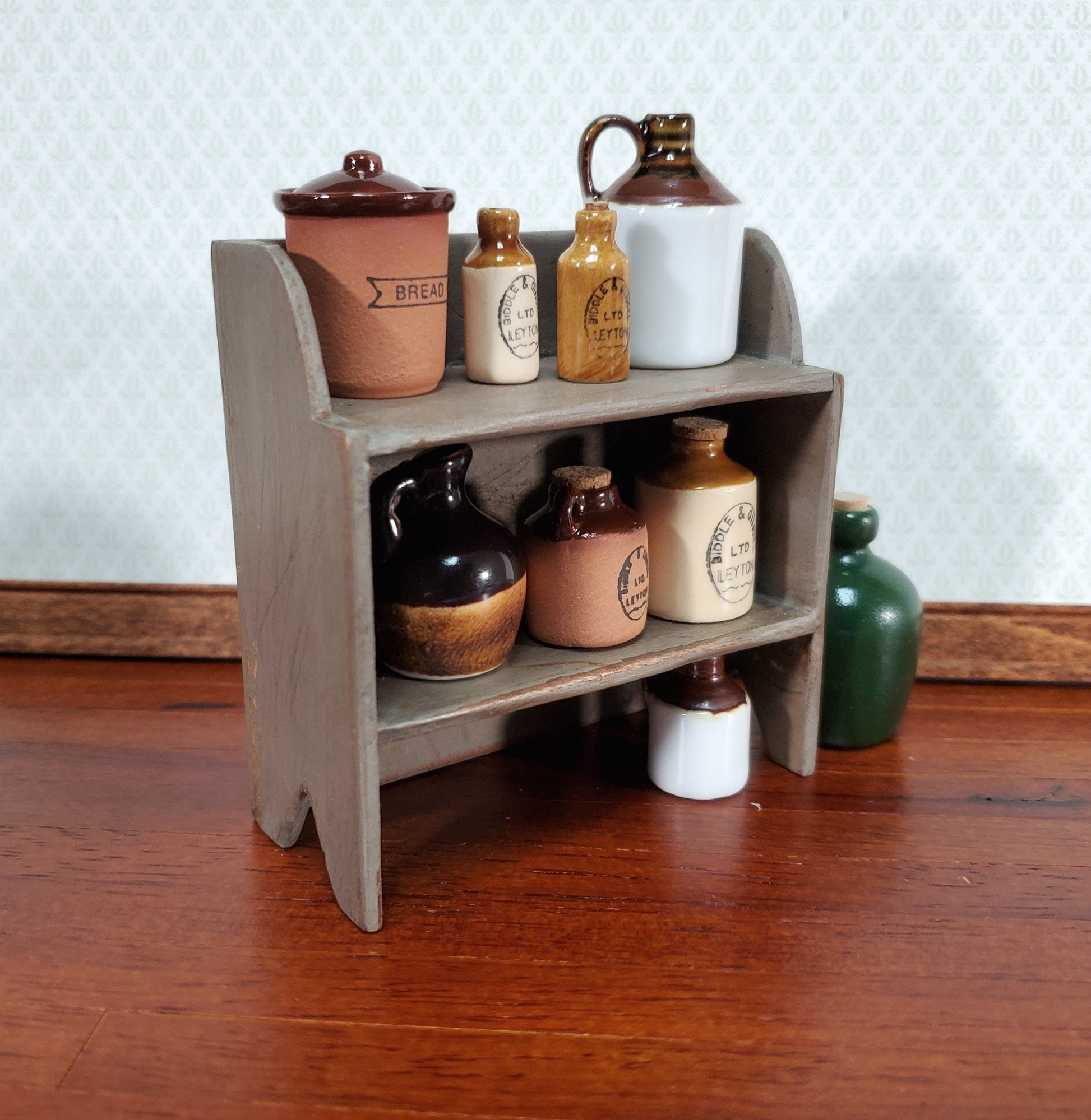 Dollhouse KIT Jug or Pot Shelf Primitive Style 1:12 Scale Miniature Easy to Assemble
