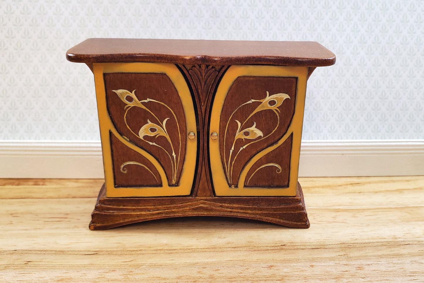 JBM Dollhouse Sideboard Buffet Art Nouveau Style 1:12 Scale Miniature Furniture