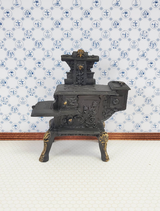 Dollhouse Miniature Stove Oven Small Victorian 1:12 Scale Kitchen Cast Resin