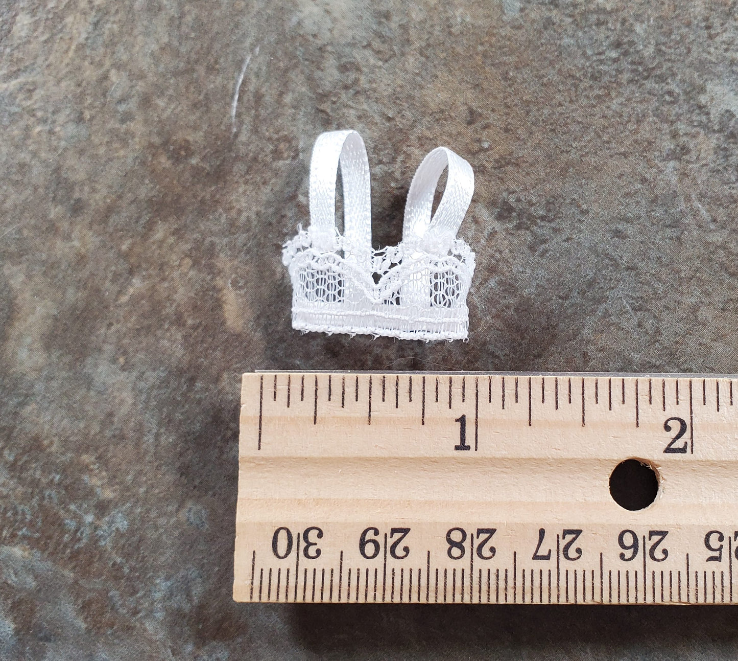 Dollhouse Underwear Ladies Bra White 1:12 Scale Miniature